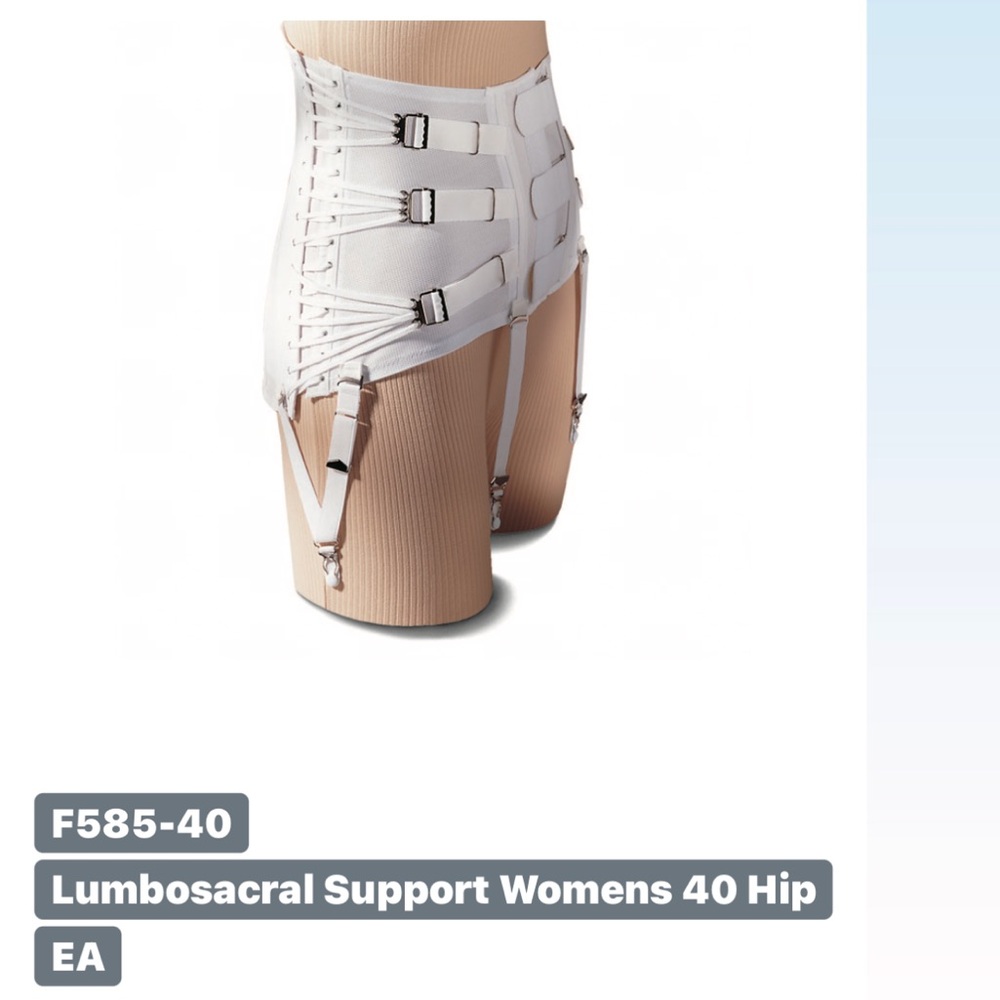 Freeman Womens Lumbosacral lower back Support Model 566 Sz 40 Corset adjustable - Picture 6 of 9